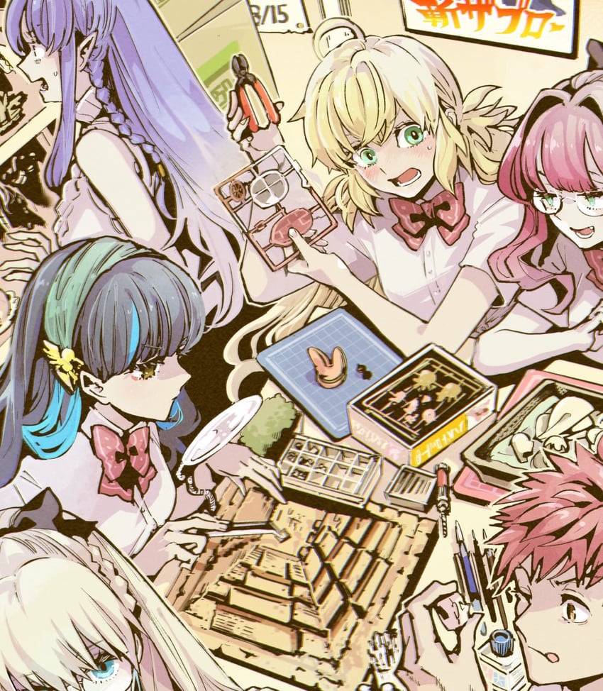 artoria pendragon, emiya shirou, baobhan sith, morgan le fay, artoria caster, and 3 more (fate and 2 more) drawn by nobicco