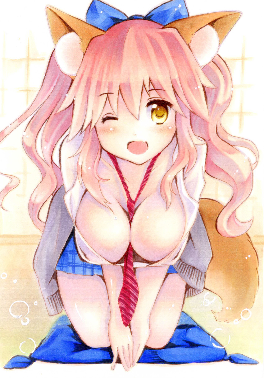 tamamo and tamamo jk (fate and 2 more) drawn by shinonome86