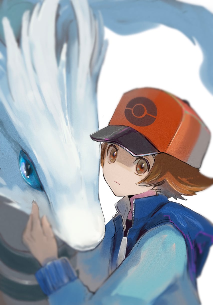 hilbert and reshiram (pokemon and 1 more) drawn by ringosan2329