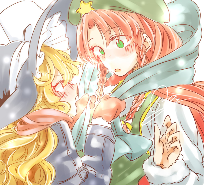 kirisame marisa and hong meiling (touhou) drawn by souta_(karasu_no_ouchi)