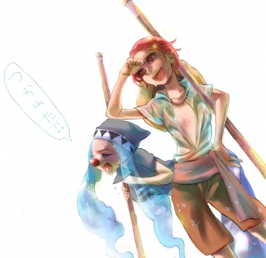 shanks and buggy the clown (one piece) drawn by marou