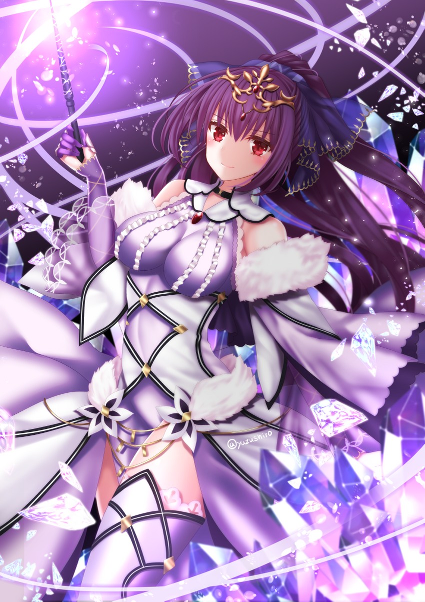 scathach and scathach skadi (fate and 1 more) drawn by yuzushiro