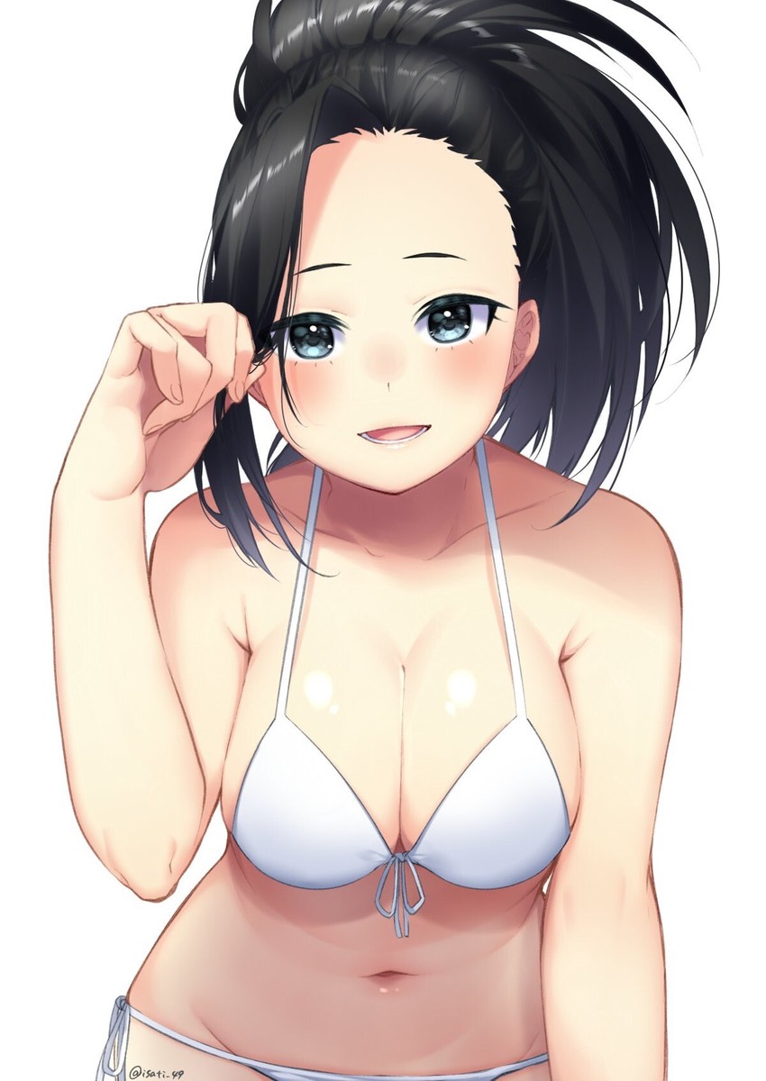 yaoyorozu momo (boku no hero academia) drawn by isati_49