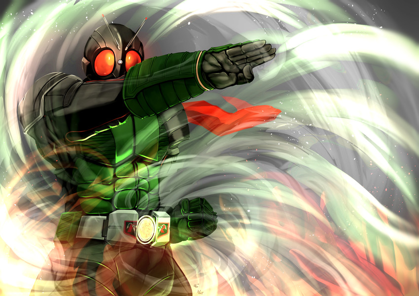 kamen rider 1 (kamen rider and 2 more) drawn by ebi_(il14021)