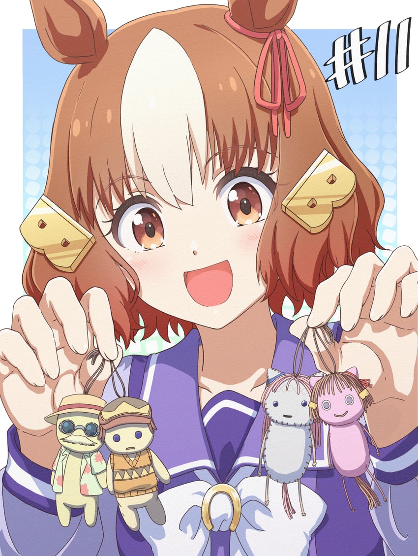 oguri cap, belno light, kitahara jou, and musaka ginjirou (umamusume and 1 more) drawn by destino