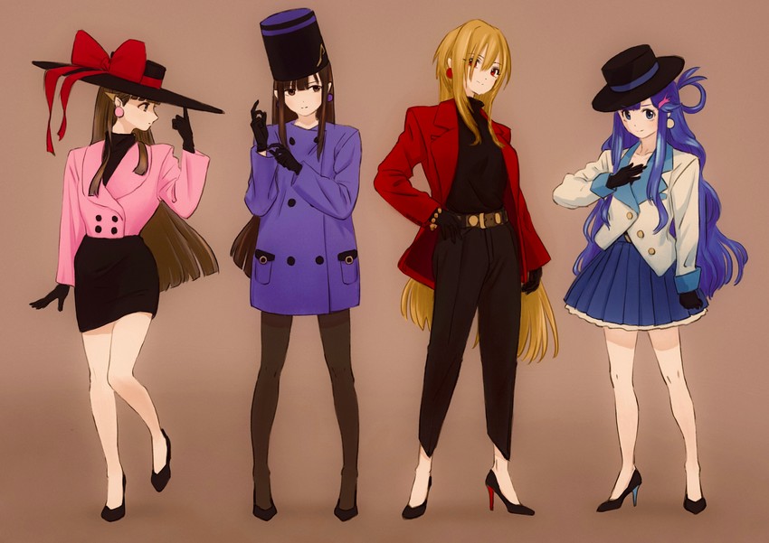kobayakawa sae, kurosaki chitose, mizumoto yukari, and asari nanami (idolmaster and 1 more) drawn by deg_(deguana)