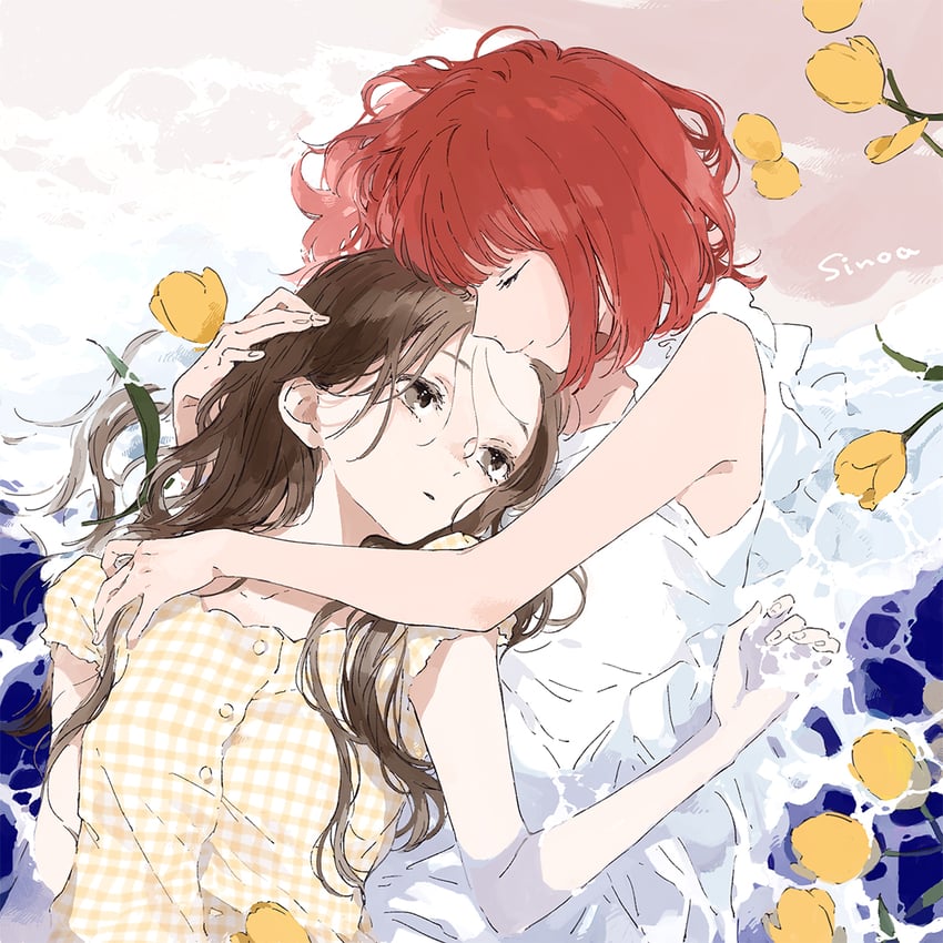 kousaka fuyuki and shirai eri (kono koi wo hoshi ni wa negawanai) drawn by kakmxxxny06
