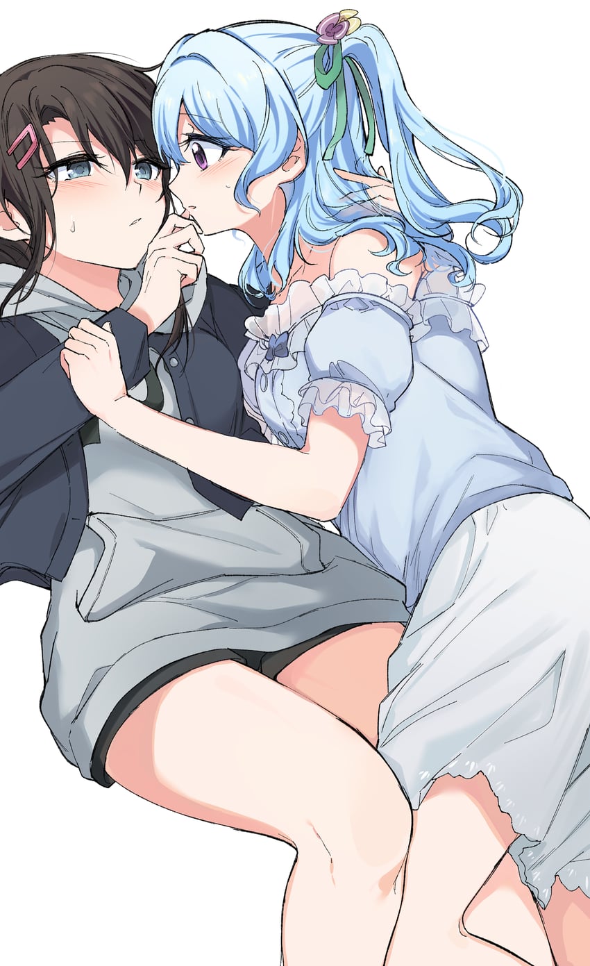 okusawa misaki and matsubara kanon (bang dream!) drawn by opi