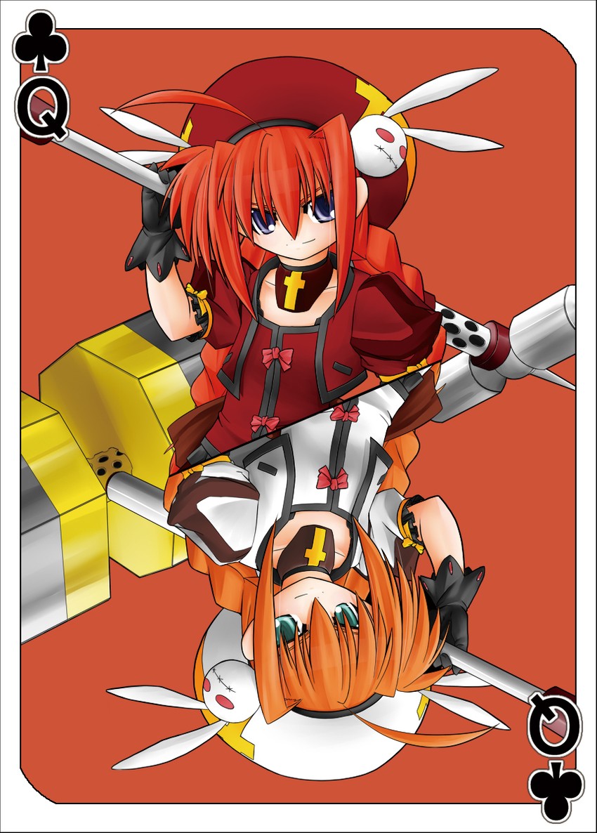 vita and graf eisen (lyrical nanoha and 3 more) drawn by yu_lulu_(uka) and yuuka_(o.t.kingdom)