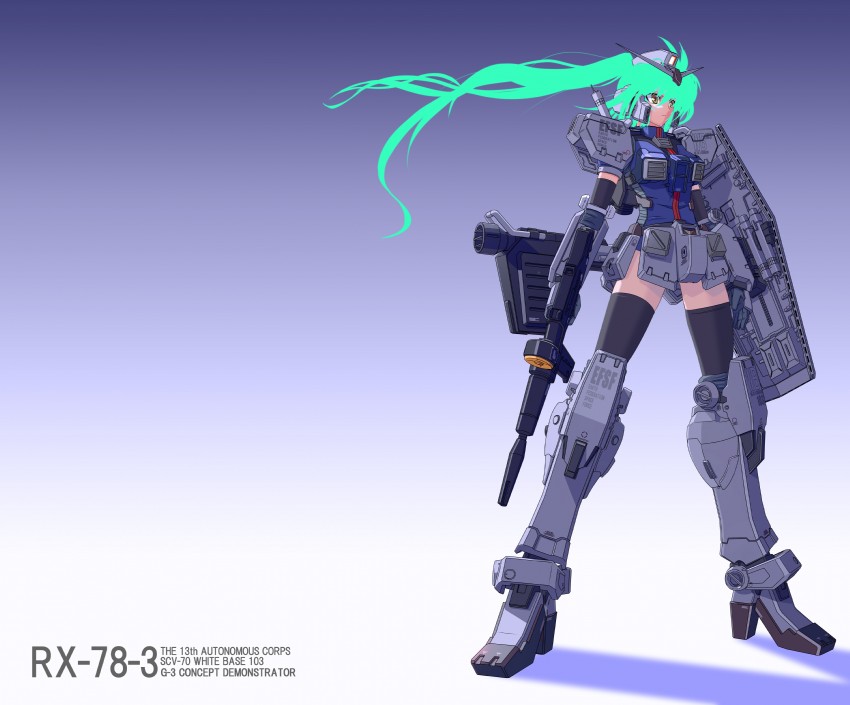 g-3 gundam (gundam and 1 more) drawn by tsukii_tsukato