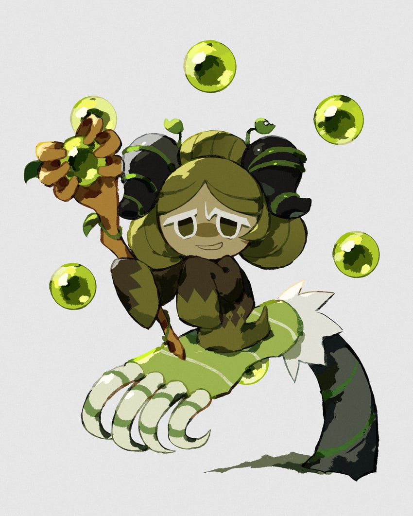 matcha cookie (cookie run and 1 more) drawn by melvi0