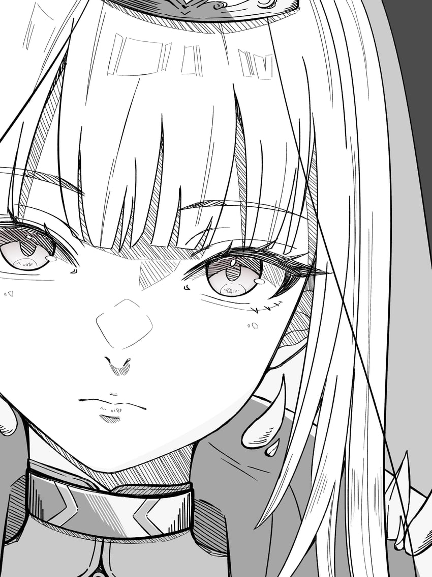 mori calliope (hololive and 1 more) drawn by lucitan