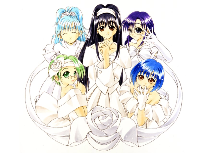 sheela sheffield, diana rainey, cheryl christia, celine whitesnow, and craire corraine (yuukyuu gensoukyoku) drawn by atelier-moo