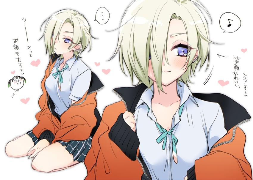takasaki yu and mia taylor (love live! and 1 more) drawn by suimi_(shinkai_huyu)