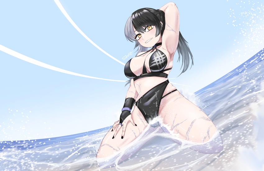 shiori novella (hololive and 1 more) drawn by shnizbit