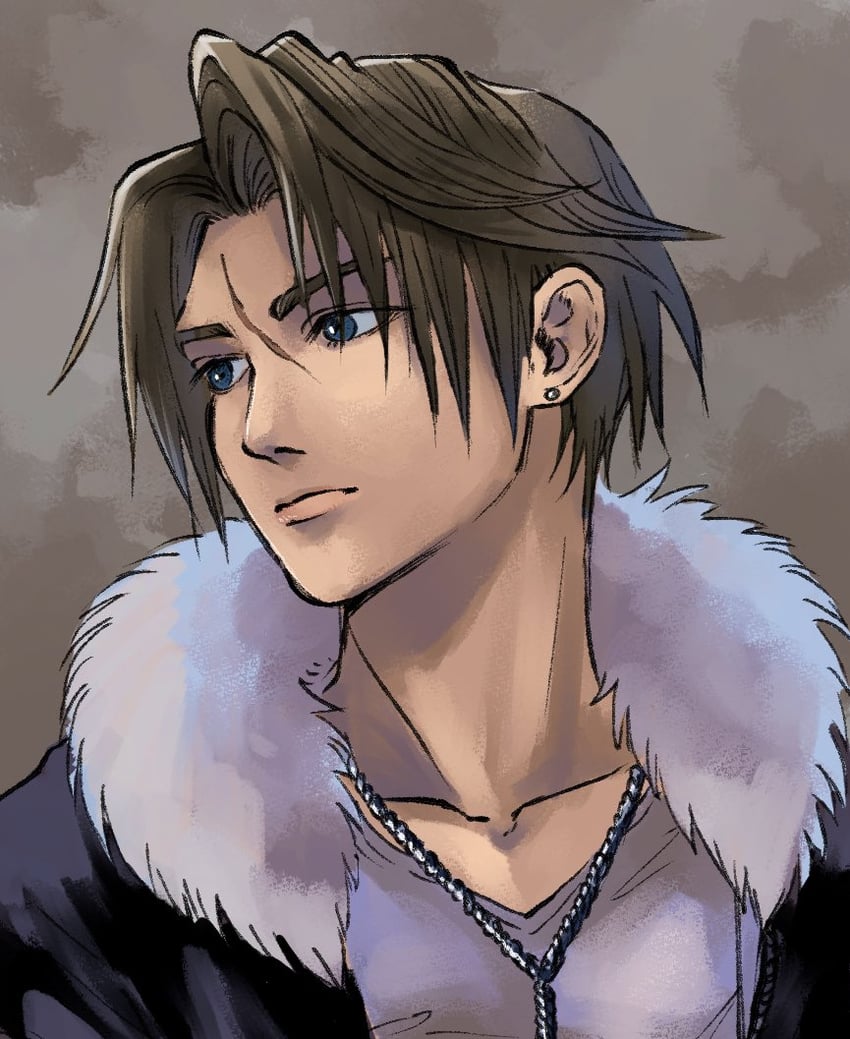 squall leonhart (final fantasy and 1 more) drawn by jas_(jasjasjasart)