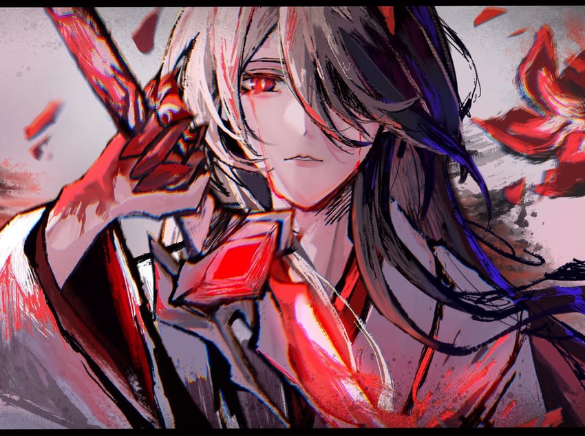 acheron (honkai and 1 more) drawn by ronya_(ronya_b6)