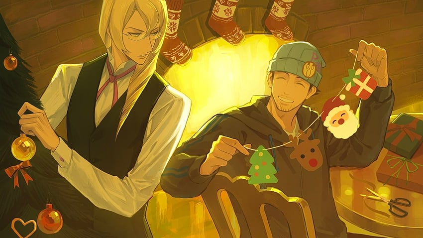 phoenix wright and kristoph gavin (ace attorney and 1 more) drawn by ringo_orihara