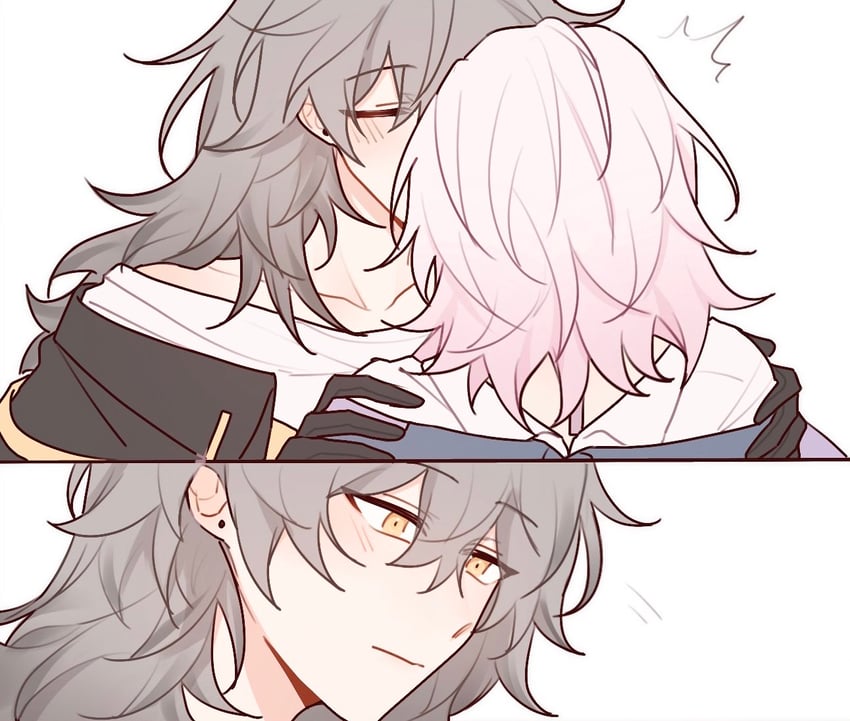trailblazer, stelle, and march 7th (honkai and 1 more) drawn by riejiu
