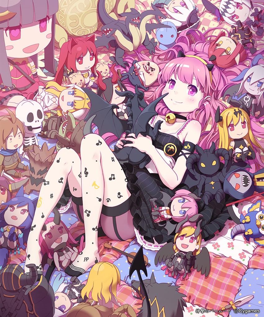 jeanne d'arc, cerberus, dark angel olivia, fenrir, orchis, and 17 more (shingeki no bahamut) drawn by len_(a-7)