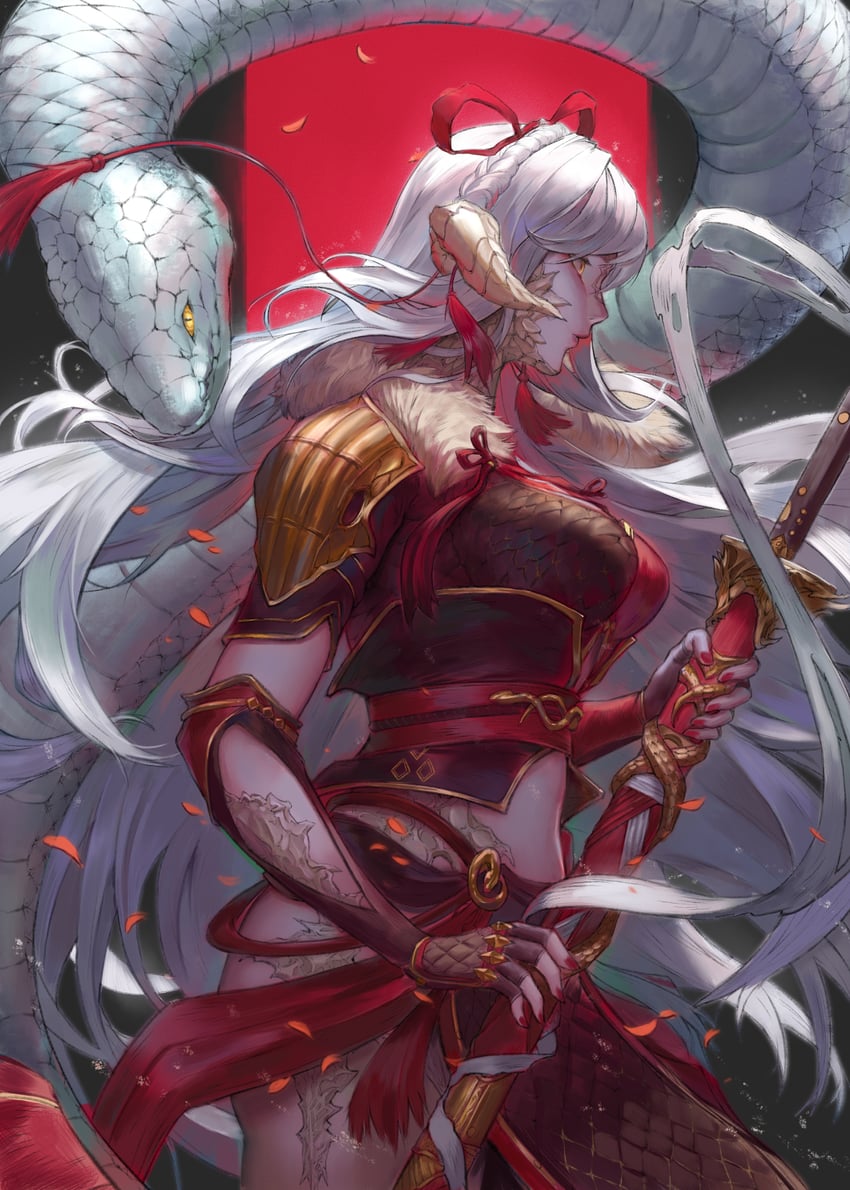 warrior of light (final fantasy and 1 more) drawn by seneka_grafika