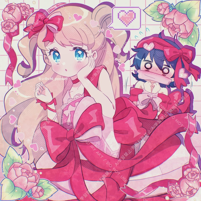 kanamori maria and kurokawa suzu (pretty series and 1 more) drawn by chii_(chi_pppuri)