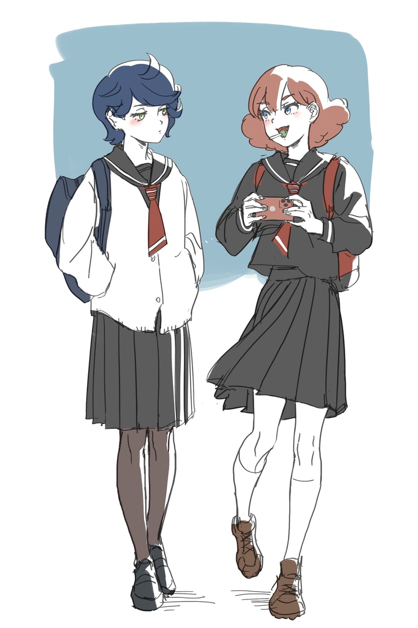 norea du noc and sophie pulone (gundam and 1 more) drawn by chestnut_ann