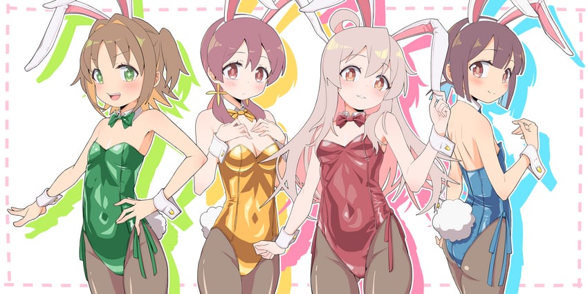 oyama mahiro, hozuki momiji, oka asahi, and murosaki miyo (onii-chan wa oshimai!) drawn by u_illustrator
