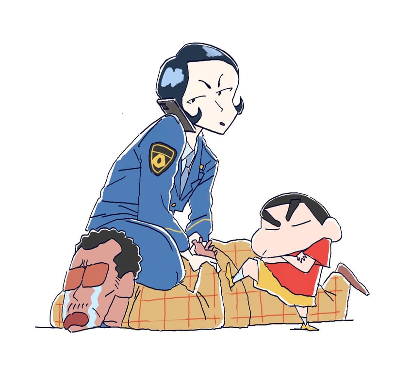 nohara shinnosuke and takakura bunta (crayon shin-chan) drawn by oooori1101