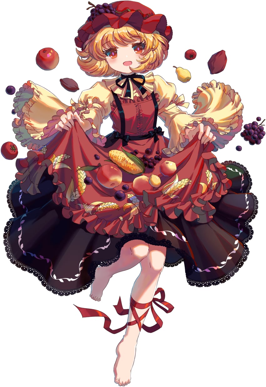 aki minoriko (touhou and 1 more) drawn by kumio