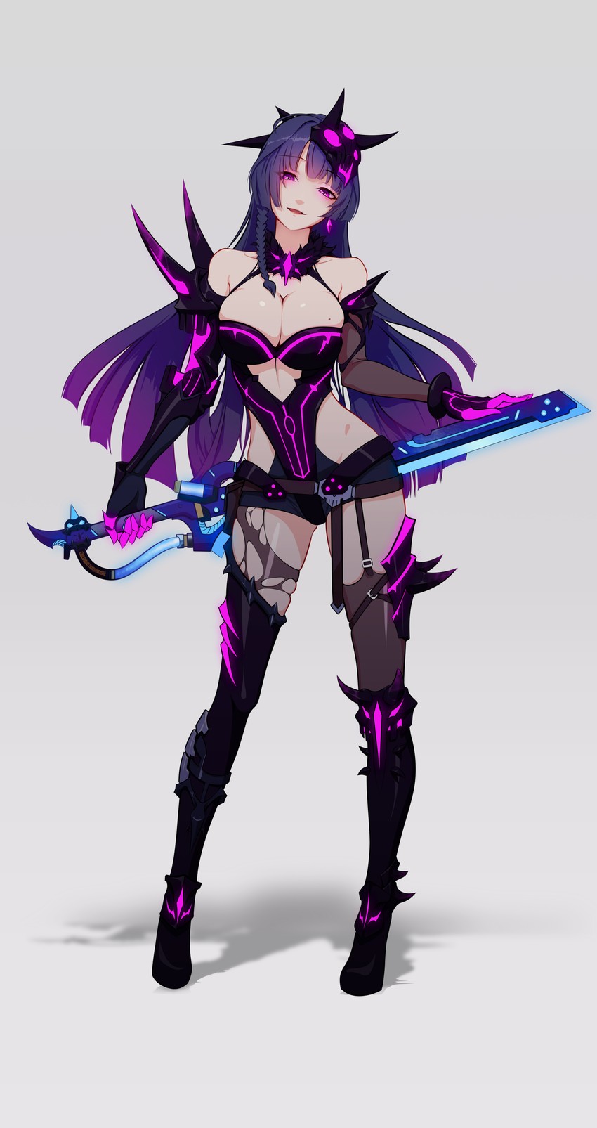 raiden mei (honkai and 1 more) drawn by colomar