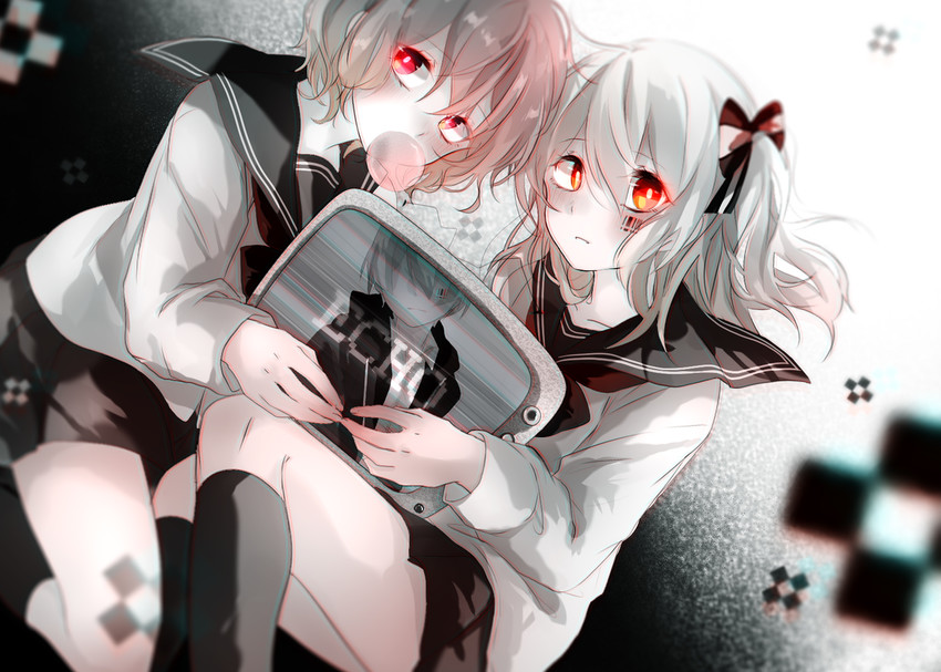 nqrse and mafumafu (indie utaite and 1 more) drawn by usagi_(31820156)