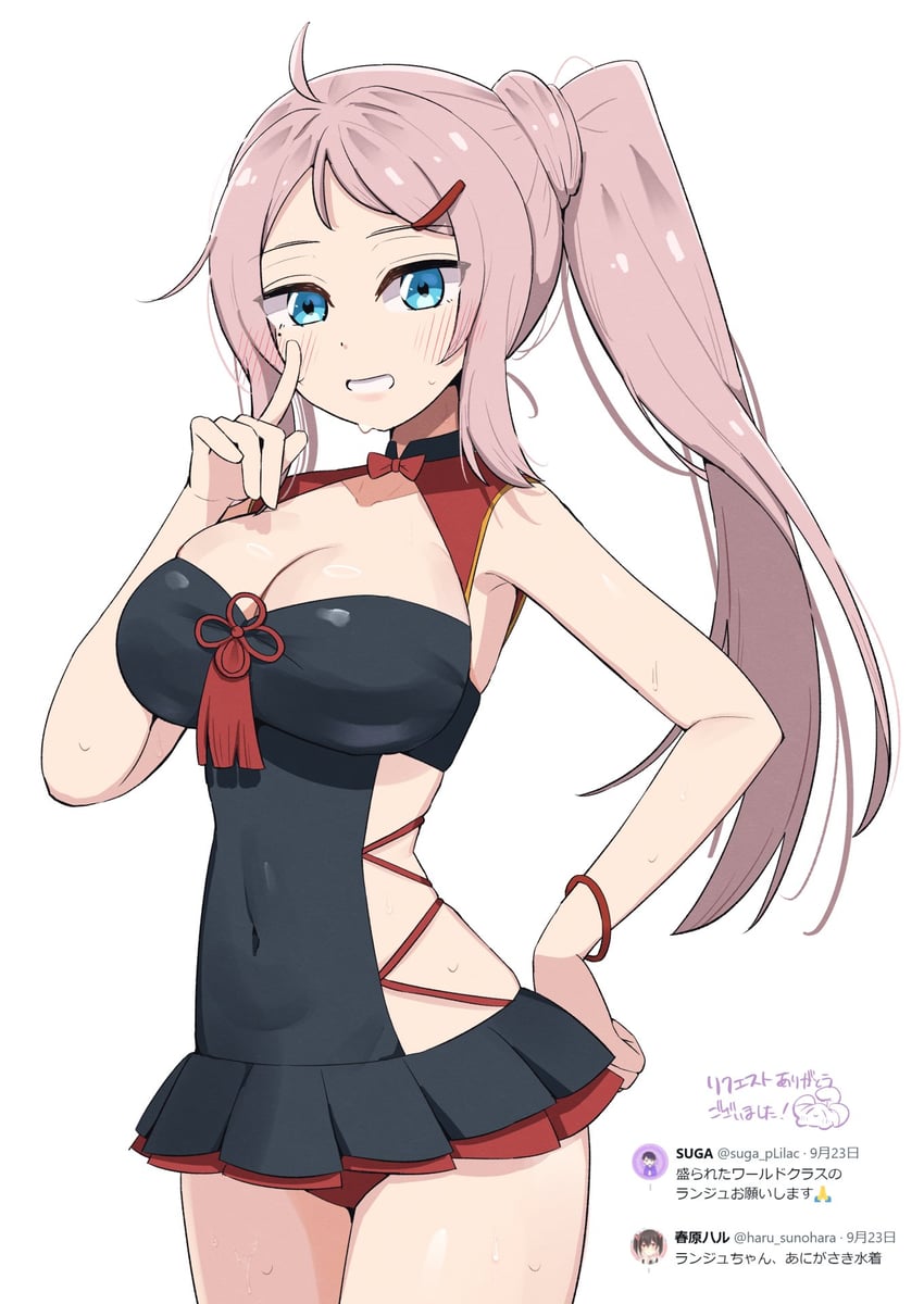 zhong lanzhu (love live! and 2 more) drawn by kooei