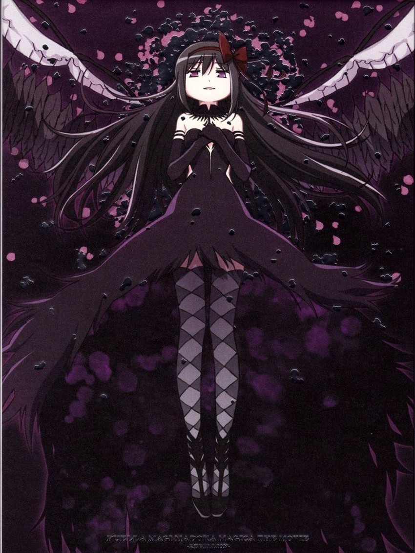 akemi homura and akuma homura (mahou shoujo madoka magica and 1 more)