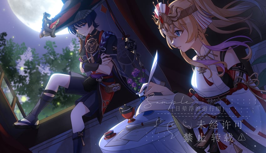 scaramouche and kuyo mizuki (original and 1 more)