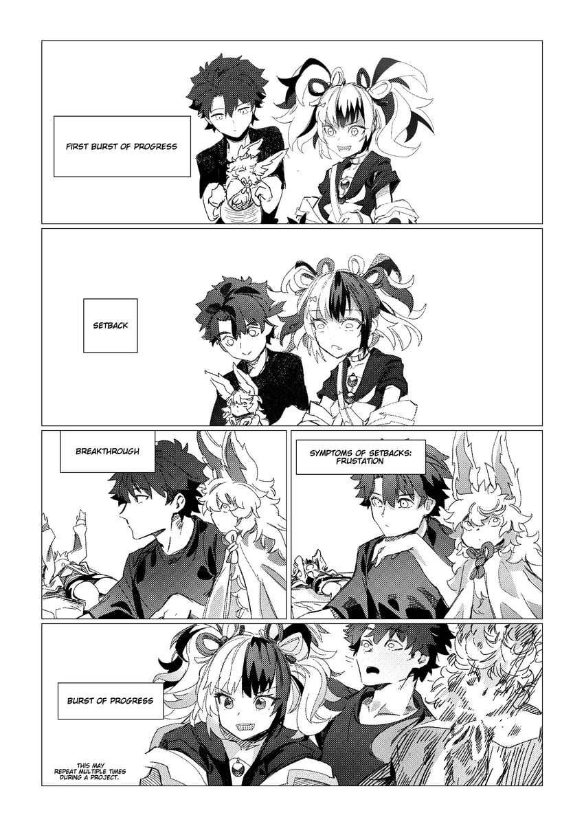 fujimaru ritsuka, fou, and sei shounagon (fate and 1 more) drawn by obazzotto