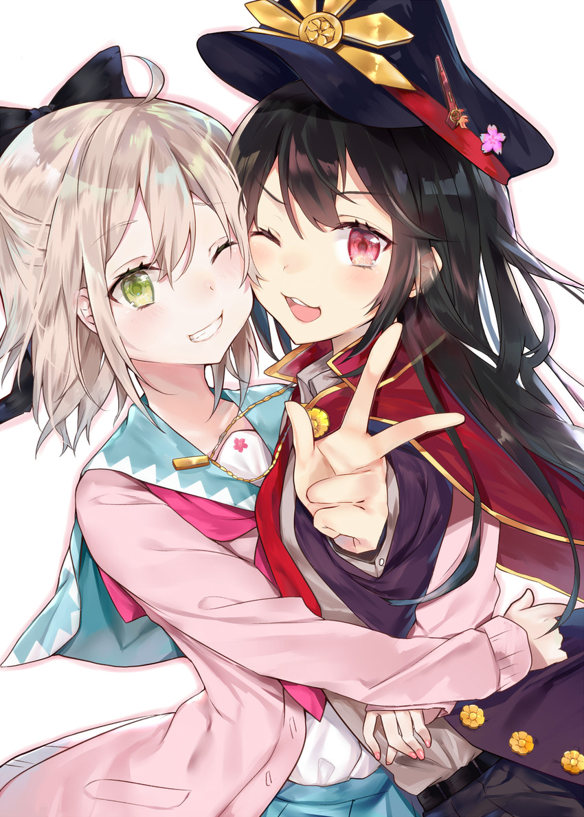 okita souji and oda nobunaga (fate and 1 more) drawn by nana_kagura