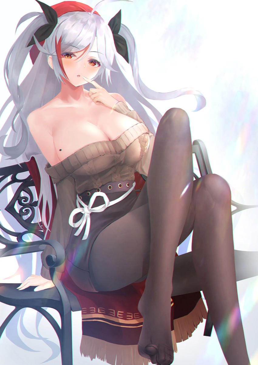 prinz eugen and belfast (azur lane) drawn by yk_(pixiv43531291)
