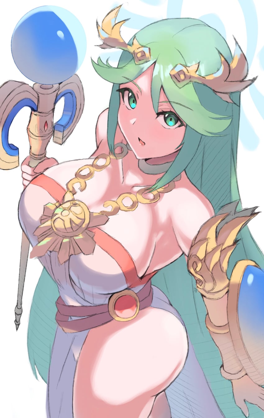 palutena (kid icarus and 1 more) drawn by fin_(fiin36772)