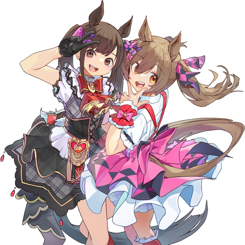 smart falcon and oowada hitomi (umamusume and 1 more) drawn by kogomiza
