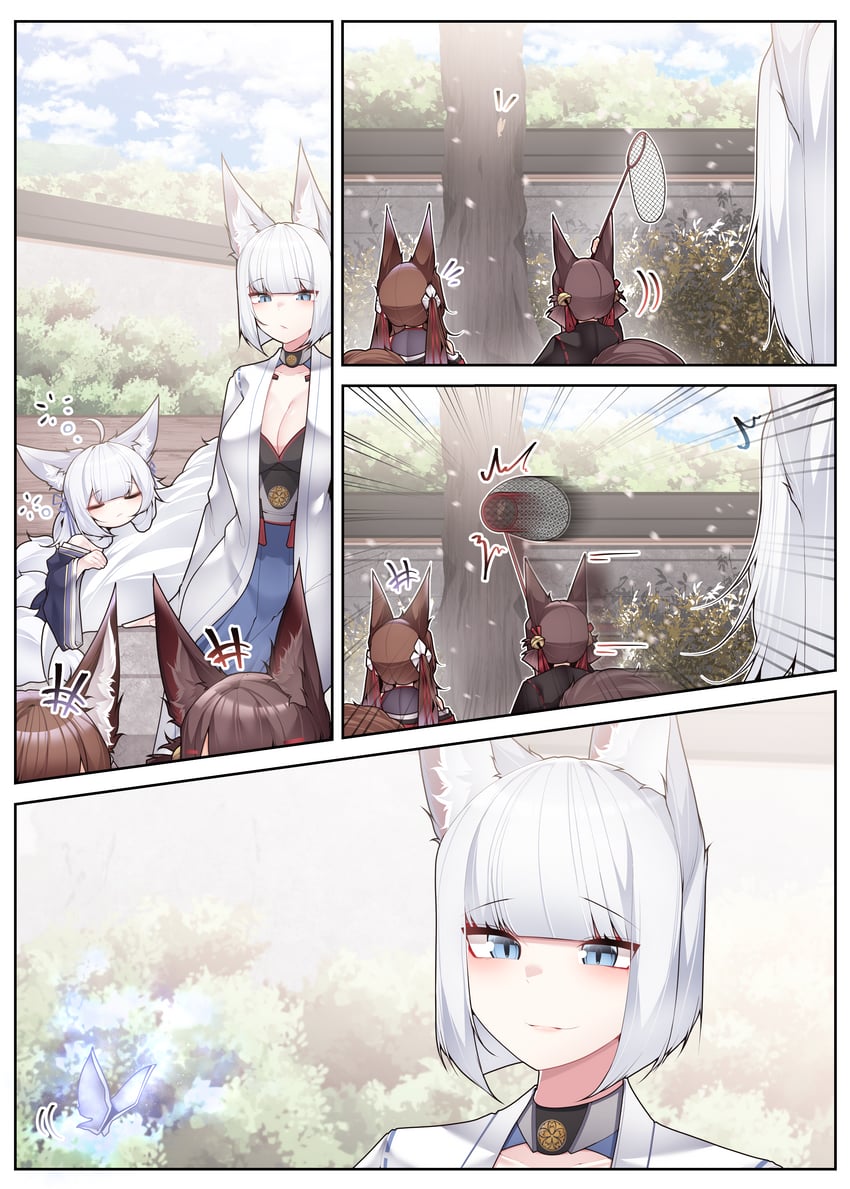 kaga, amagi-chan, akagi-chan, and shinano-chan (azur lane) drawn by samip