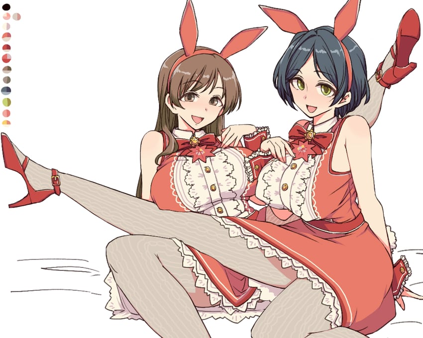 nitta minami and hayami kanade (idolmaster and 2 more) drawn by toriga_naku