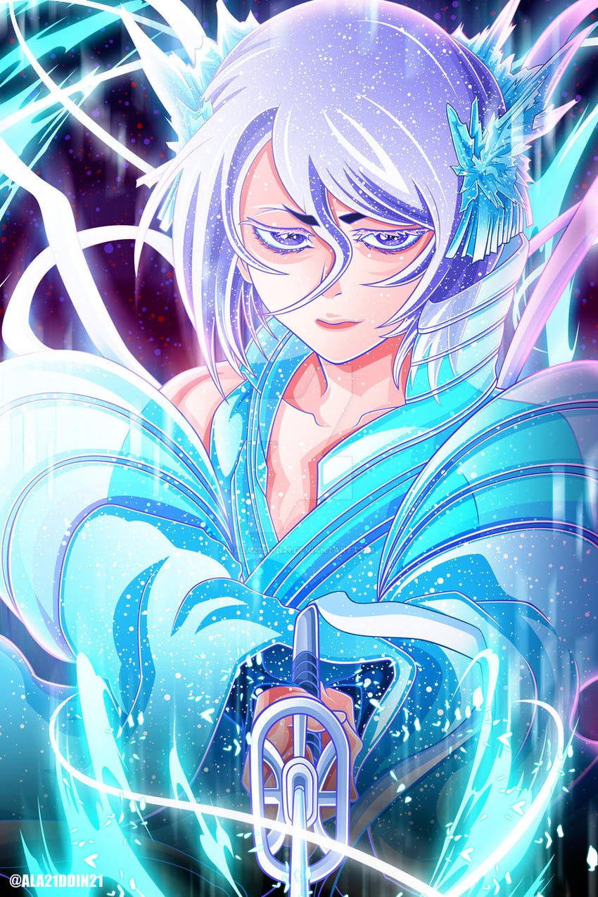 kuchiki rukia (bleach and 1 more) drawn by aladdin_(ala21ddin21)