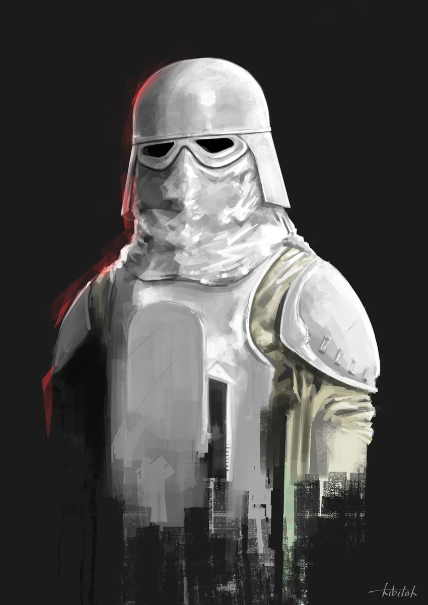 snowtrooper (star wars and 1 more) drawn by kibitak