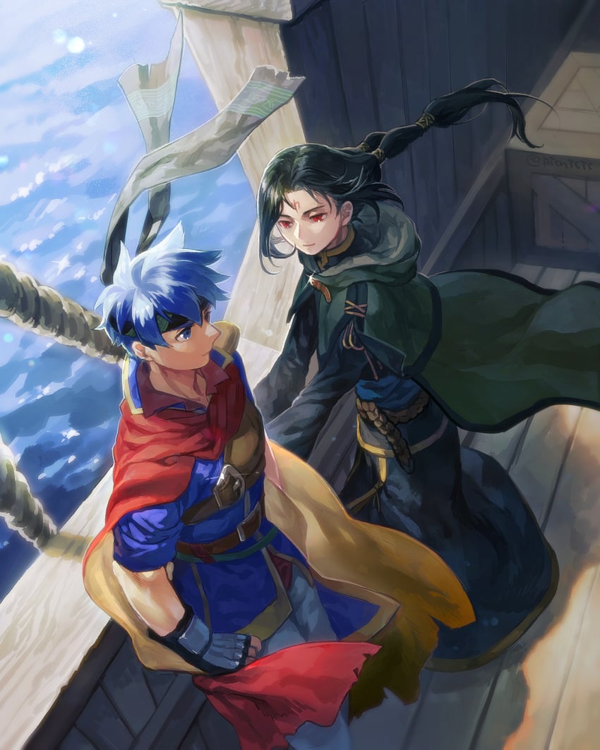 ike and soren (fire emblem and 1 more) drawn by picnicic