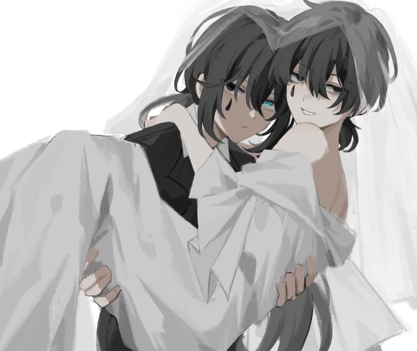 yi sang and hong lu (project moon and 1 more) drawn by wuzinan19
