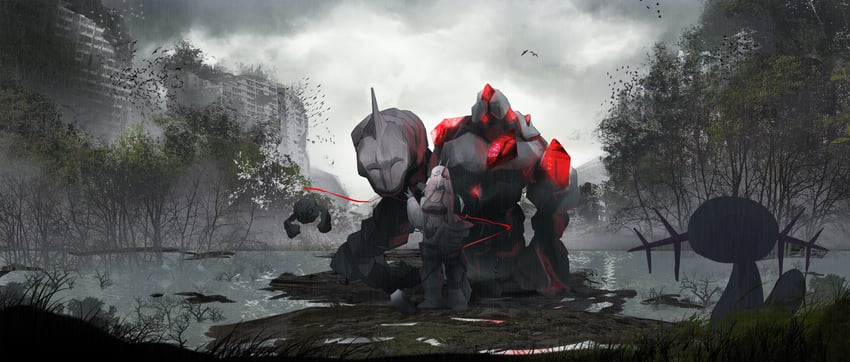 mudrock, wooper, onix, geodude, and mudrock colossus (pokemon and 1 more) drawn by gyoukan_(jfxc)