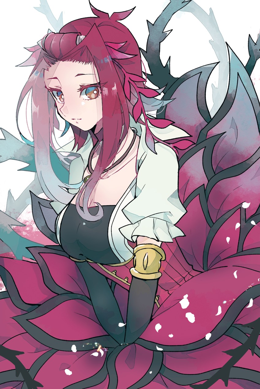 izayoi aki and black rose dragon (yu-gi-oh! and 1 more) drawn by teketeke_(tasutekete)