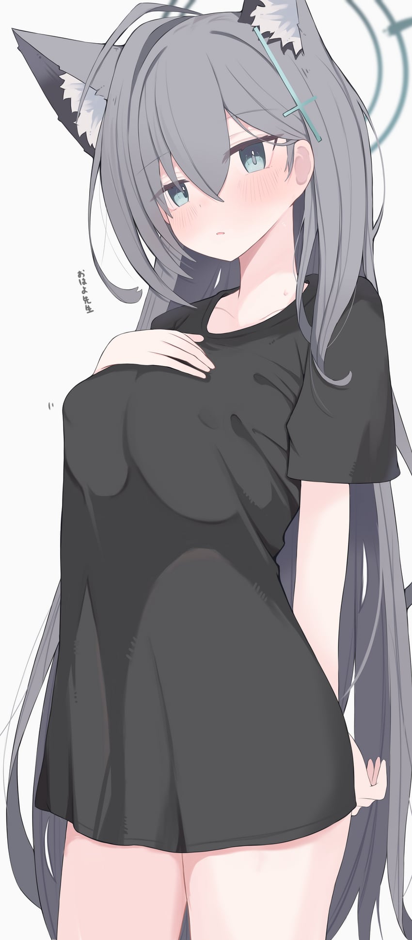 shiroko and shiroko terror (blue archive) drawn by nui_(nuinui0300)