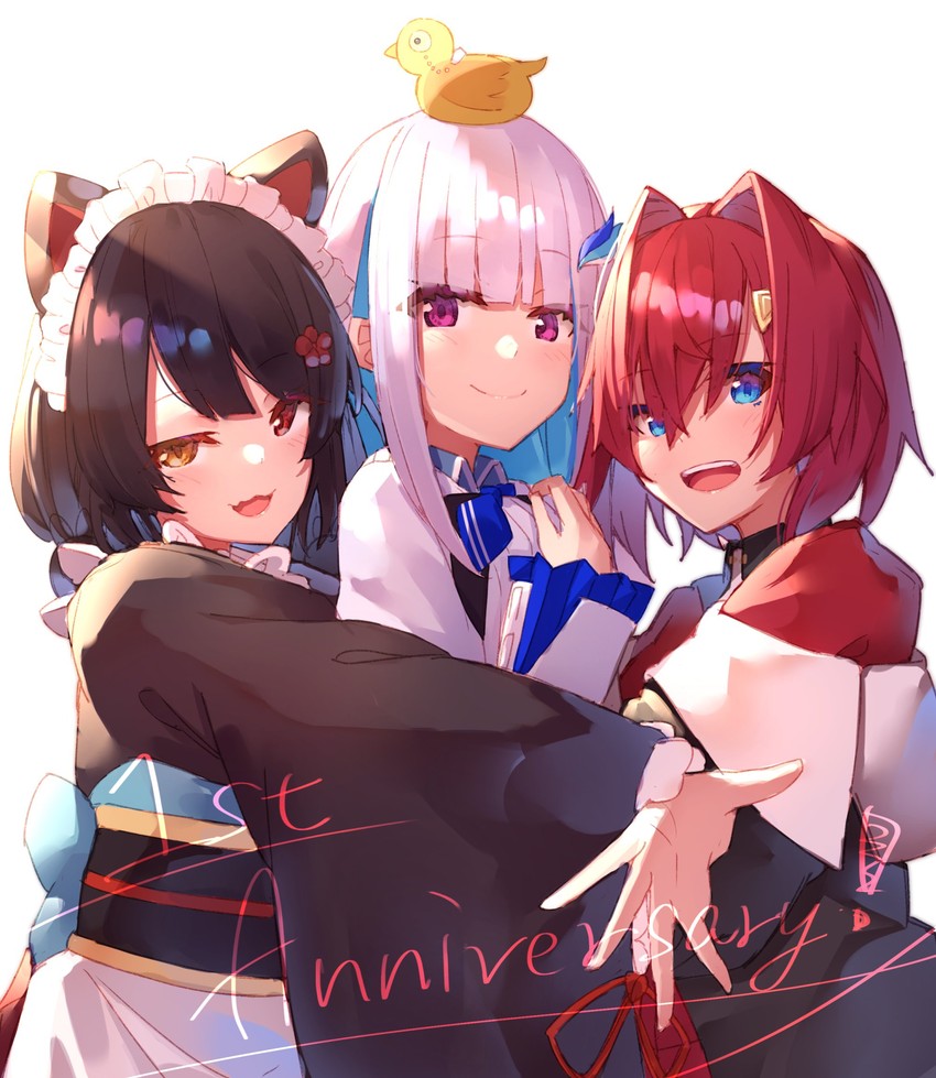 lize helesta, ange katrina, inui toko, and sebastian piyodore (nijisanji) drawn by yuuki_nao_(pixiv10696483)